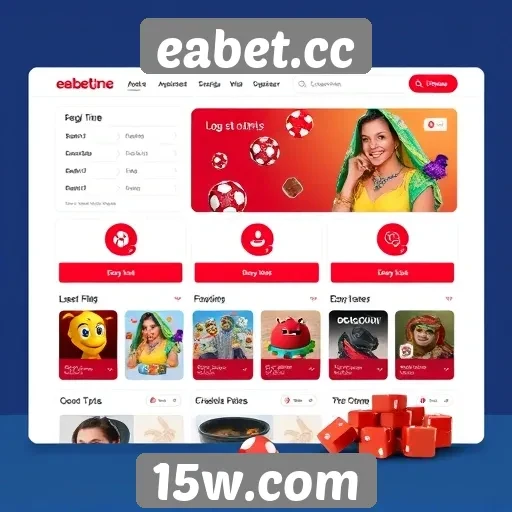 Acessibilidade e design do site eabet.cc